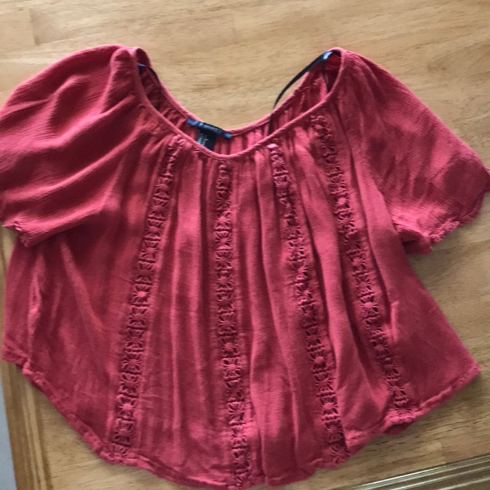 Burnt orange crop size small